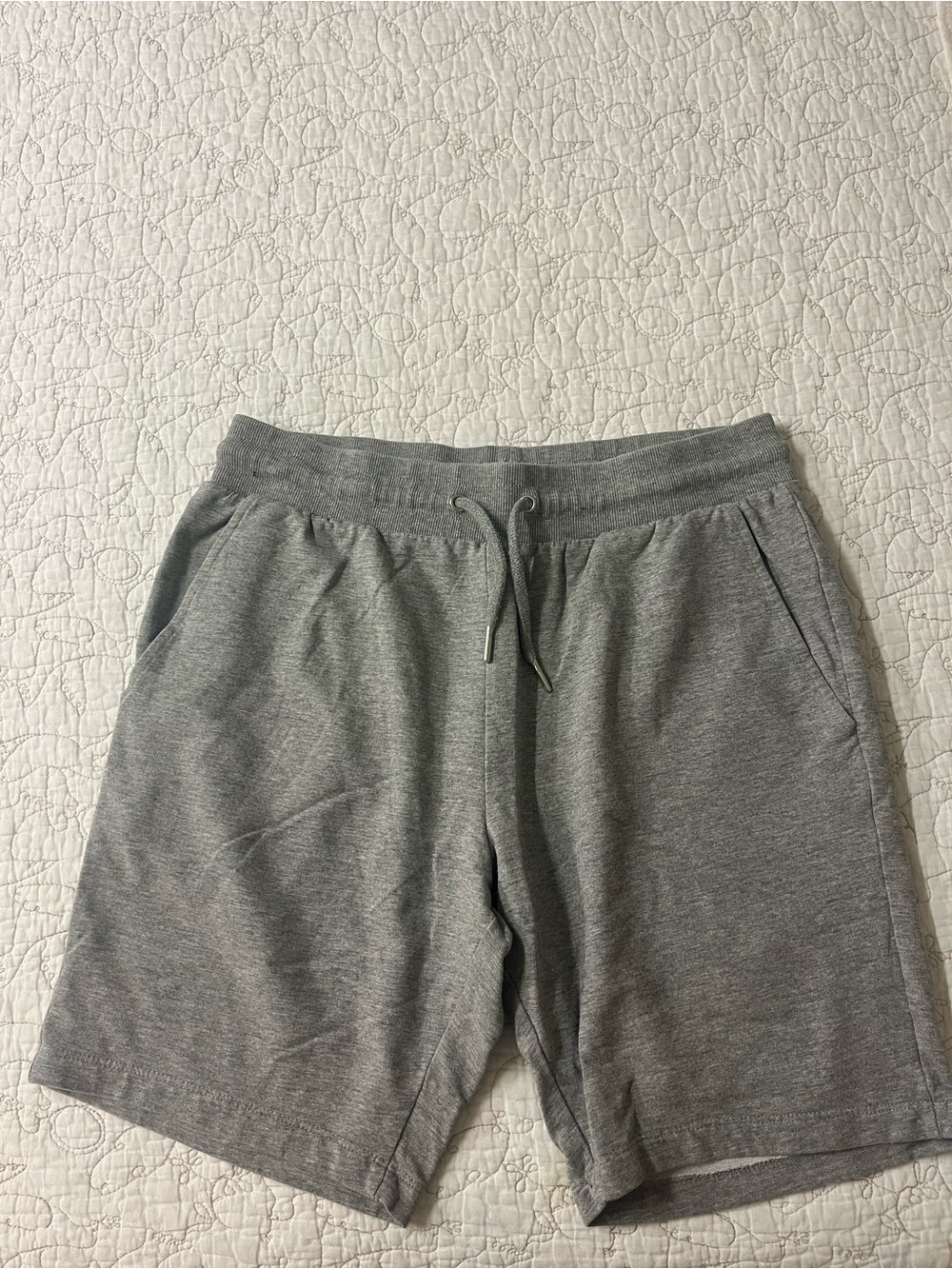 ASOS Heather Grey Drawstring Mini Shorts - Picture 2 of 3